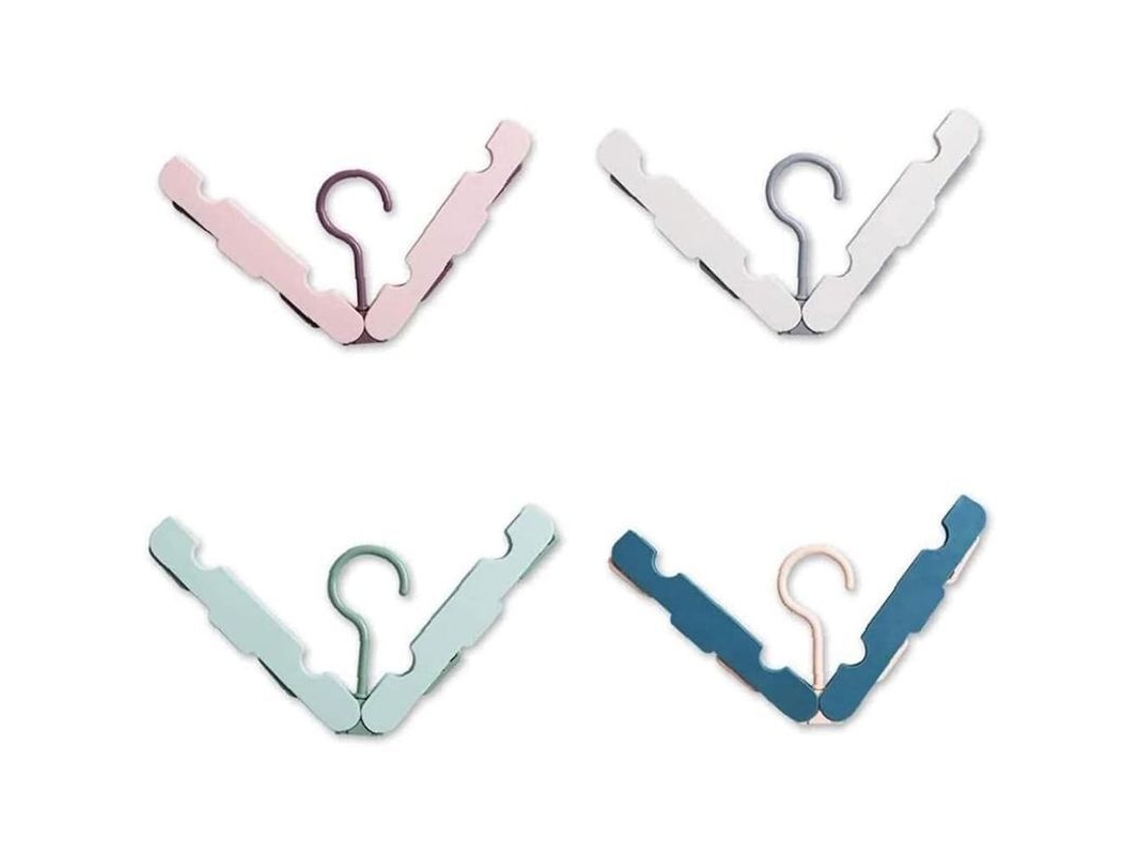 Preguntas Plegables Para Ropa, 4 Piezas De Preguntas Portátiles Para Viajes, Mini Preguntas Para Acampar