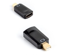 Adaptador HALINUIA compatible con Mini DisplayPort macho a HDMI hembra