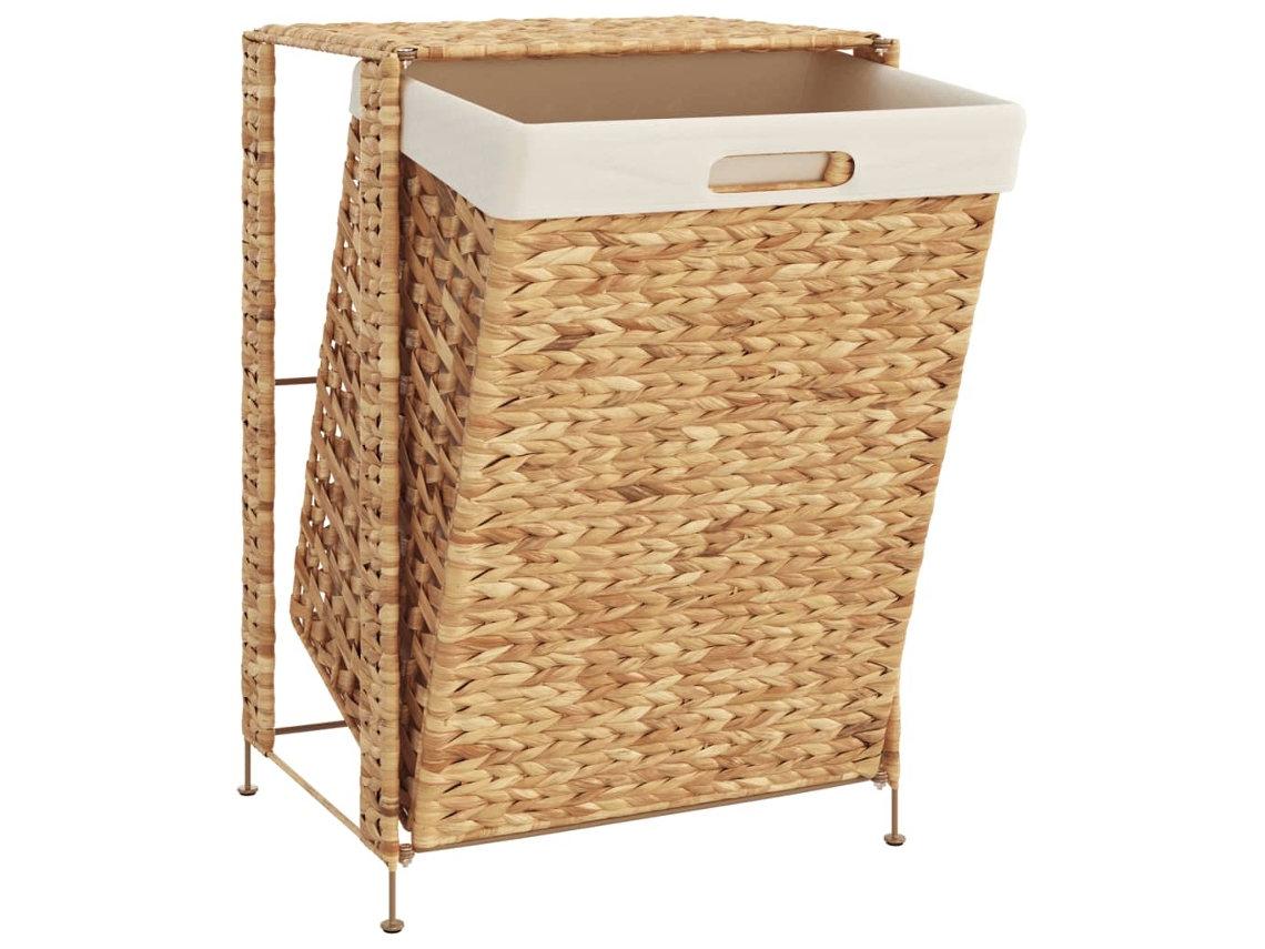 Cesto De Ropa Sucia VIDAXL Marrón Jacinto de agua (44x34x64 cm)