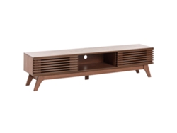 Beliani Toledo Mueble TV de aglomerado Marrón 180x40x44