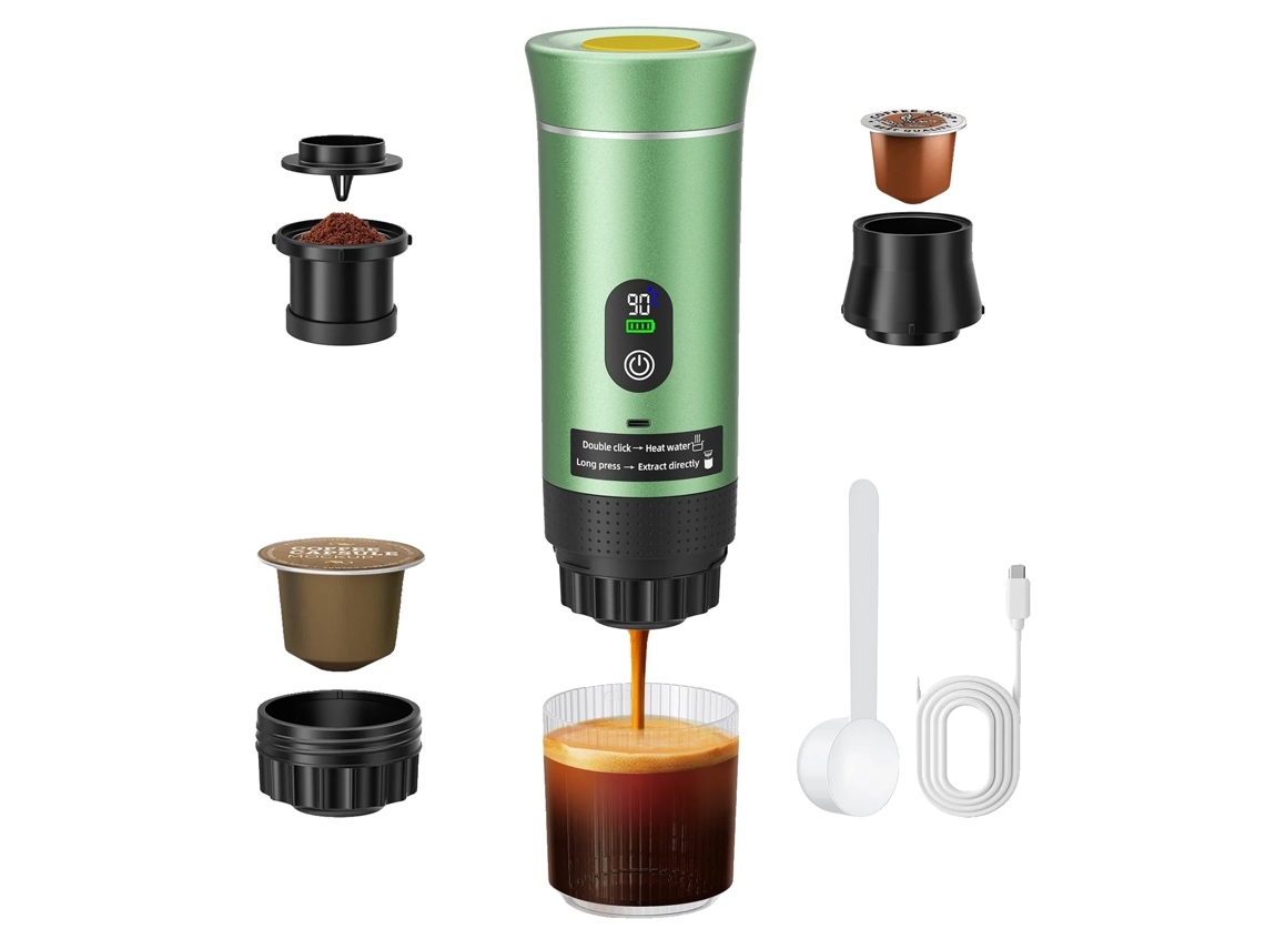 Máquina de espresso portátil, opciones de preparación versátiles, calentamiento rápido, A