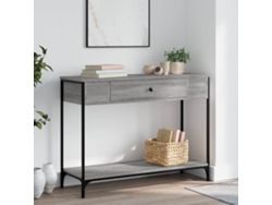 Mesa consola | Mesa de entrada | Mesa auxiliar 100x34,5x75cm Derivados de madera Gris Sonoma