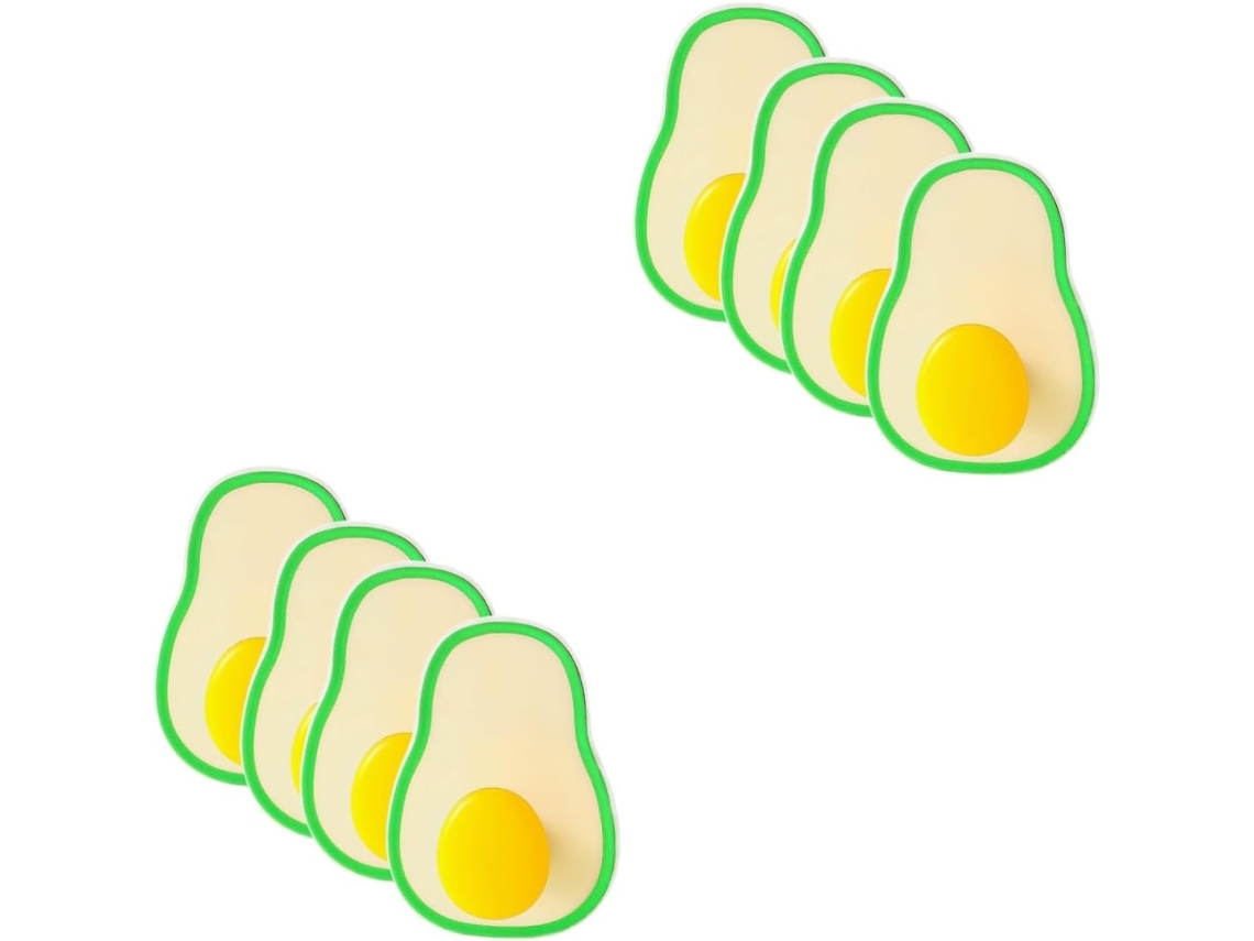 2 juegos de ganchos adhesivos CHABERLU con forma de aguacate