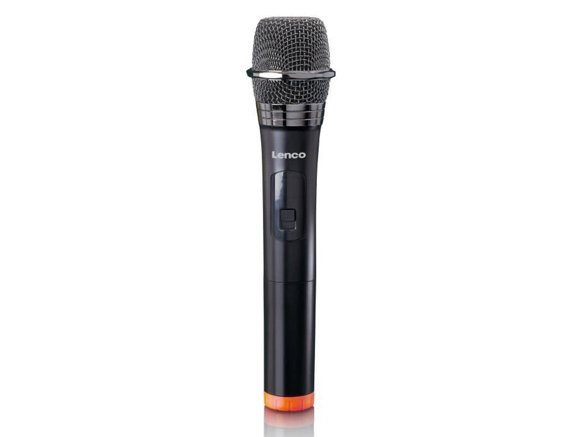 Micrófono Inalámbrico Con Receptor 6 3 Mm LENCO Mcw-011Bk Negro
