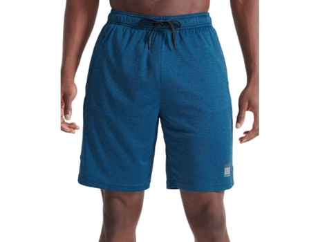 Pantalones para Hombre SUPERDRY Training Relaxed Azul para Fitness (XS)
