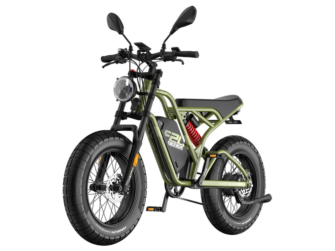 Bicicleta Eléctrica Fafrees F20 Ultra 750w 48v 25ah Fat Bike 20x5.0 Homologada L1e-b Autonomía 140km Freno Hidráulico Shimano 7v Verde