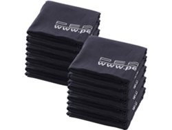 Juego de 10 toallas de baño de microfibra extra absorbentes, 180 x 90 cm, color negro, Gokoco