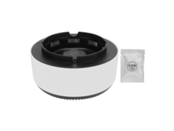 Purificador de aire y cenicero 2 en 1, Cenicero sin humo, Botón único, Para taller, Blanco