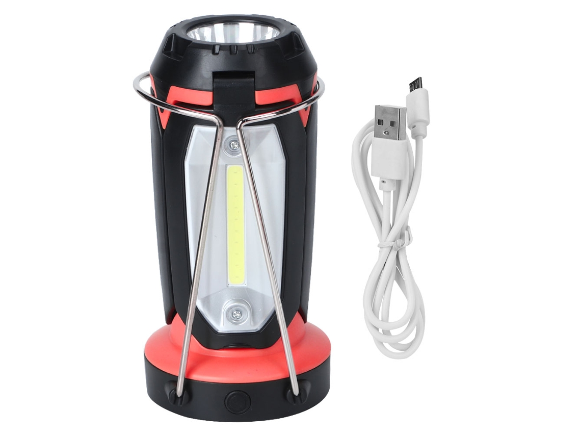2026-linterna De Campaña Led Multifunción Cob Portátil Linterna Led Para Campamentos Rojo