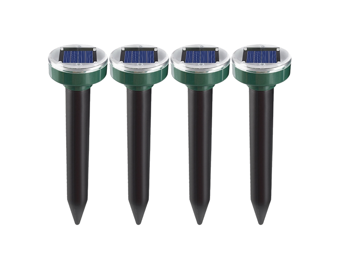 Repelente ultrasónico de serpientes con energía solar, resistente al agua, para exteriores. Previene ratas y serpientes.