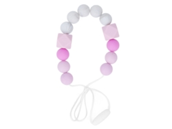 Collar Para Bebés Con Mordedura, Silicona Suave, Cuentas Exquisitas, Masaje De Encías, Morado