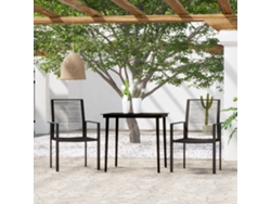 Juego de comedor de jardín de 3 piezas DKD Home Decor en negro