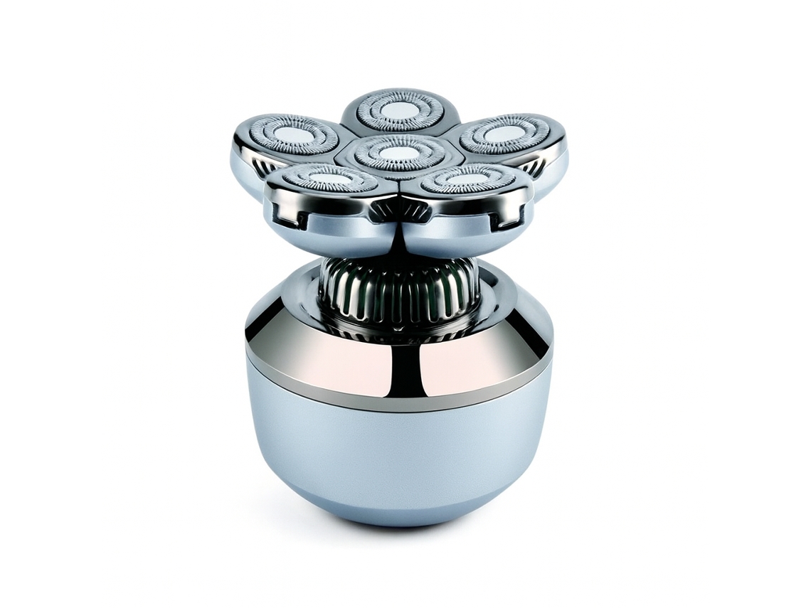Afeitadora inalámbrica Pritech RSM 2340 con 6 anillos dobles, gris
