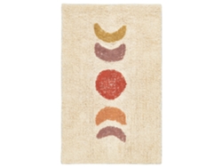 Alfombrilla de baño de algodón beige 50 x 80 cm ESME