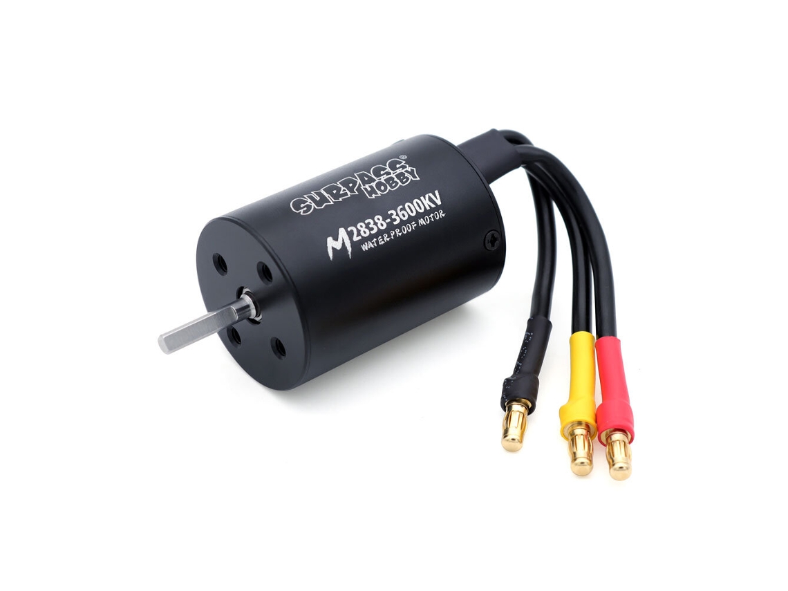 Motor sin escobillas impermeable Surpass Hobby M2838 para coches deportivos planos RC a escala 1/14 y 1/16, piezas de 4300/3600/3200 kV