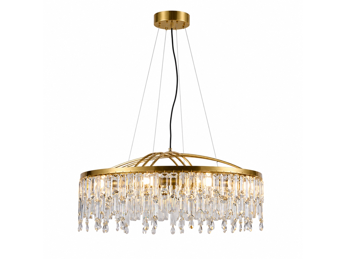 Lámpara De Techo De Cristal Pibaogu Asled-807 (dorado)