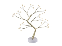 2026-árbol Bonsái Led Con 36 Luces Blanco Caliente Perlas Falsas Decoración Hogar Con Control Remoto