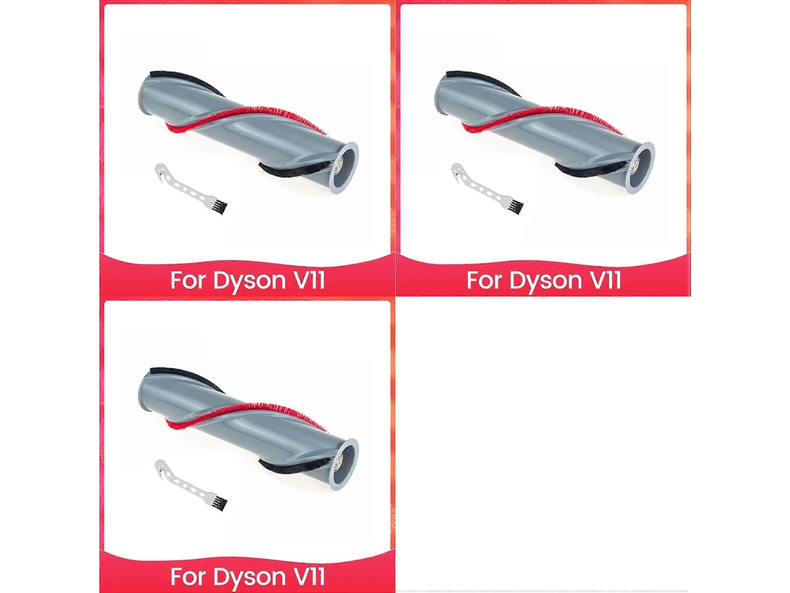 3x Roller Brush For V11 Animal, Absolute Cordless Vacuum - Part No. 970135-01, 970100-05 Spare Parts
