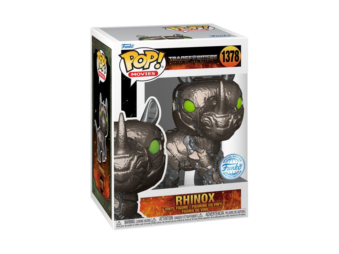 Figura Funko TRANSFORMERS: Rise of the Beasts ¡Pop exclusivo de Rhinox Us! vinilo