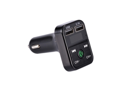 Transmisor de FM YIZHOOD B2 Kit de manos libres para coche Inalámbrico Compatible con Bluetooth 5.0 LCD Reproductor de MP3 Dual USB negro