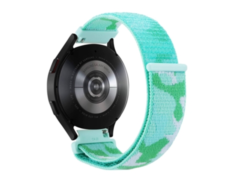Correa de nailon ajustable para Samsung Galaxy Watch 5 40mm/44mm/Watch 5 Pro 45mm - verde claro