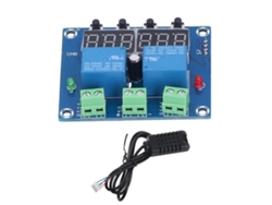 Módulo De Control De Temperatura Y Humedad, Tarjeta Termostato Digital Dual Salida Con Sensor