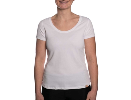 Camiseta Manga Curta Decote O Uv Wave Branco Liq-Uv