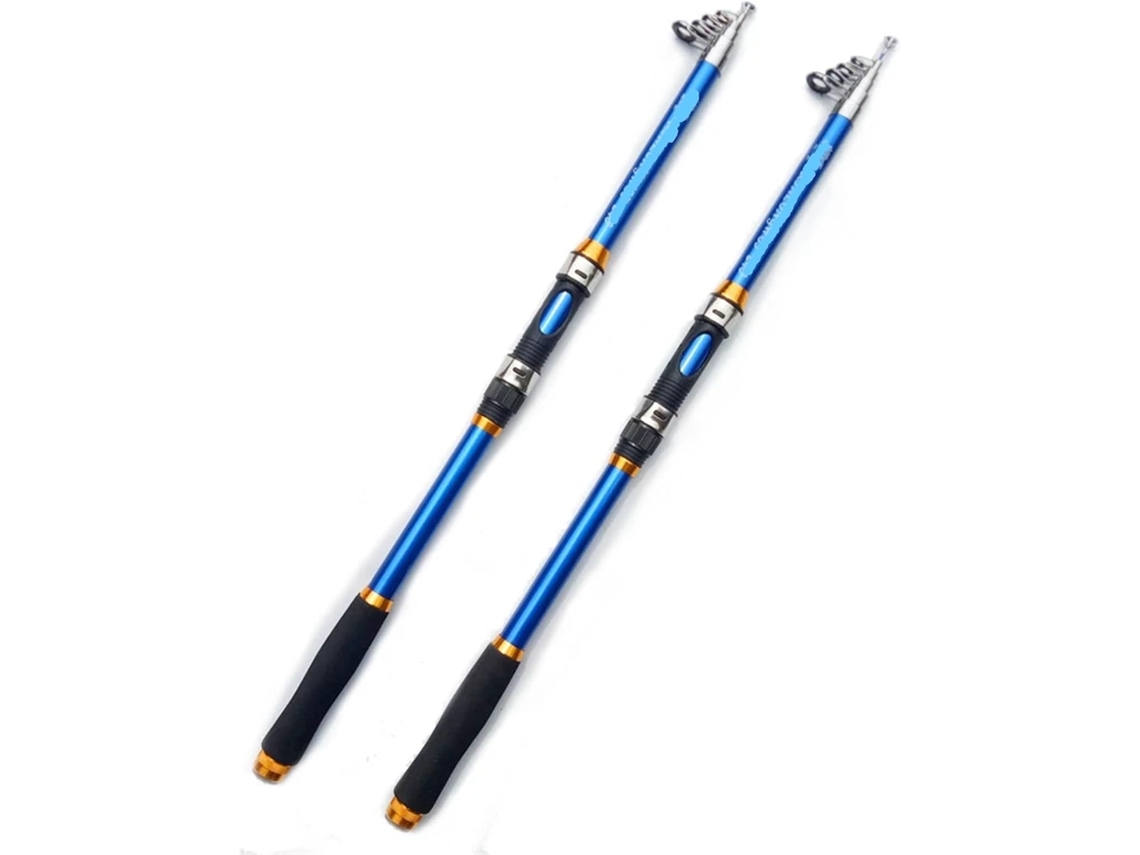 Caña De Pescar Telescópica Profesional Fibra Carbono 2,1 A 3,6 M, Accesorio Portátil Para Spinning, Ideal V...