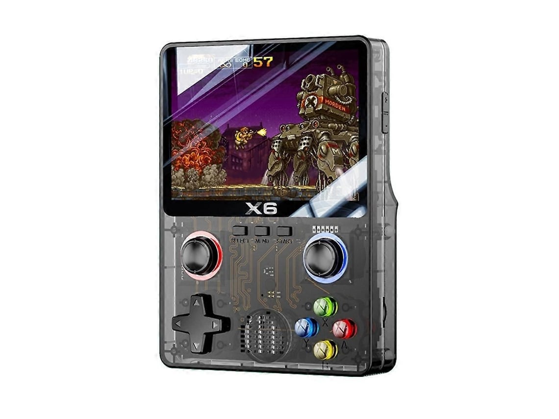 Consola de juegos Retro X6 con pantalla IPS de 3,5 pulgadas, portátil, compatible con 11 emuladores de arcade retro.
