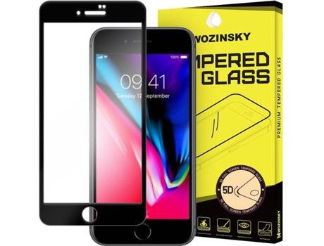 Protector Cristal Templado iPhone 7«8 Lmobile Full Cover Negro