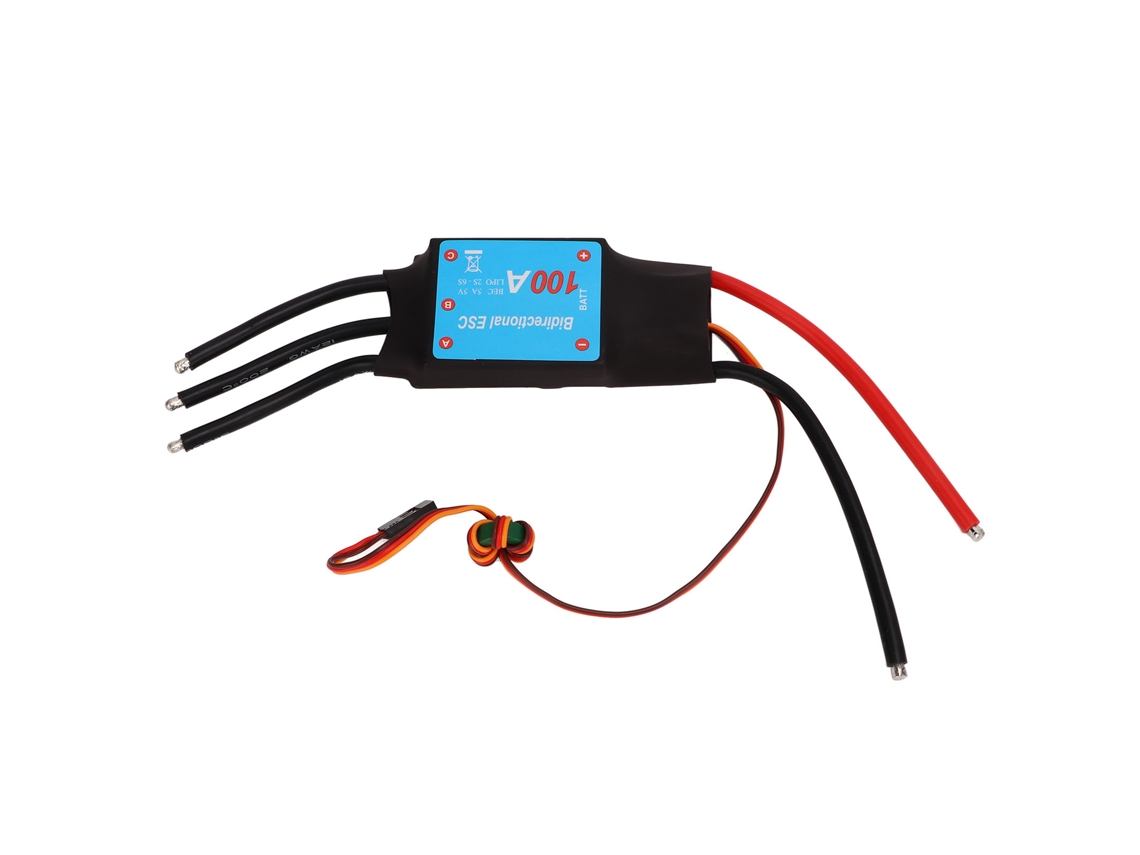 Controlador De Velocidad Eléctrico Para Lancha Rc, 100 A, Esc Sin Escobillas Con Bec De 5 V Y 5 A Para Lancha De Control Remoto.