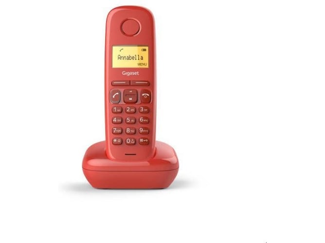 Teléfono fijo Sin Cable GIGASET A170 rojo