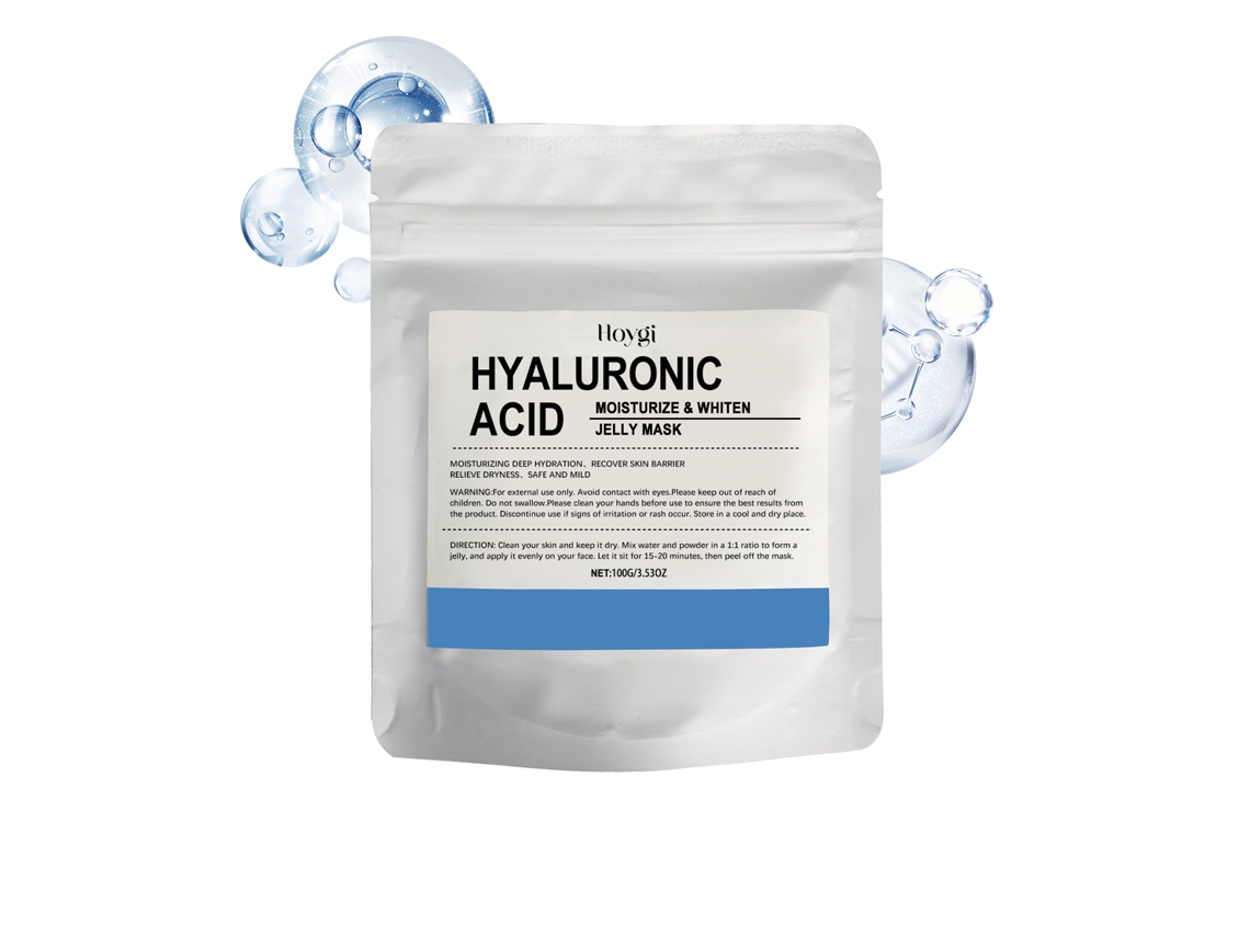 Mascarilla hidratante con ácido hialurónico para uso diario.