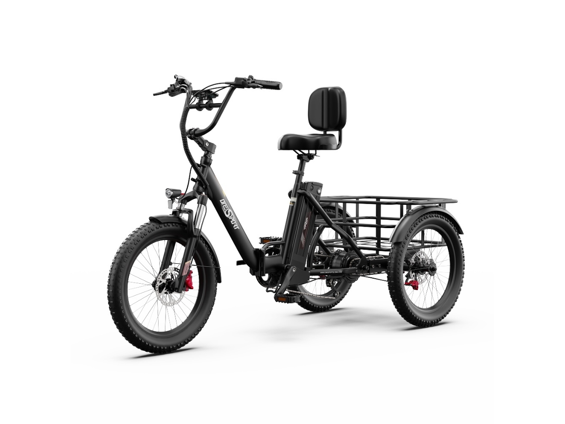 Triciclo eléctrico plegable Onesport OT30 Pro 20 con 3 ruedas, motor de 500 W y batería de 48 V y 18 Ah.