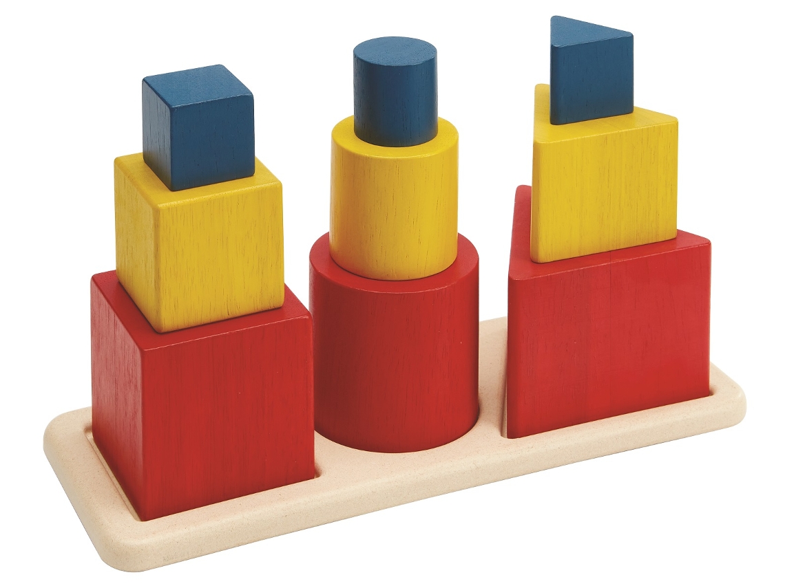 Juego Educativo PLAN TOYS, THE GREEN COMPANY (Madera - Rojo - 28 x 10.5 x 1.2 cm)