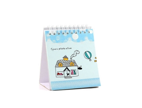 Marcador de Molduras de Álbum SLOWMOOSE para Fujifilm Instax-Mini 8 9 25 50 7S Adecuado para Fotos de Cerca de 3,9 Pulgadas Azul