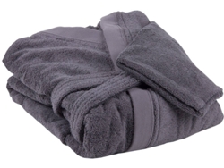 Albornoz Gris Antracita Gr.500/M2 Modelo Piedra Talla M