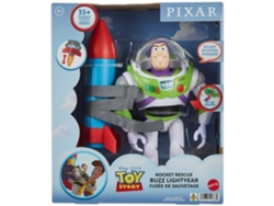 Figura de Buzz Léclair con cohete de Mattel Pixar Figura grande