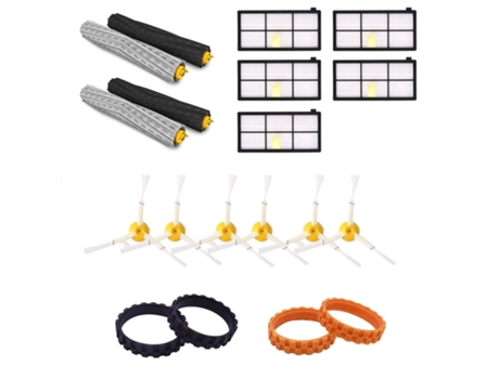 Kit de cepillo lateral de filtro Hepa de cepillo principal de 19 piezas para Irobot Roomba 800 900 Series 870 880 980 piezas de robot aspirador