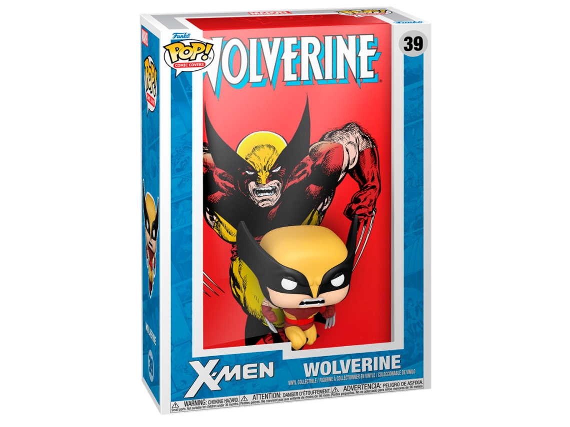 Figura Funko Pop de Wolverine de Marvel X-Men con portada de cómic