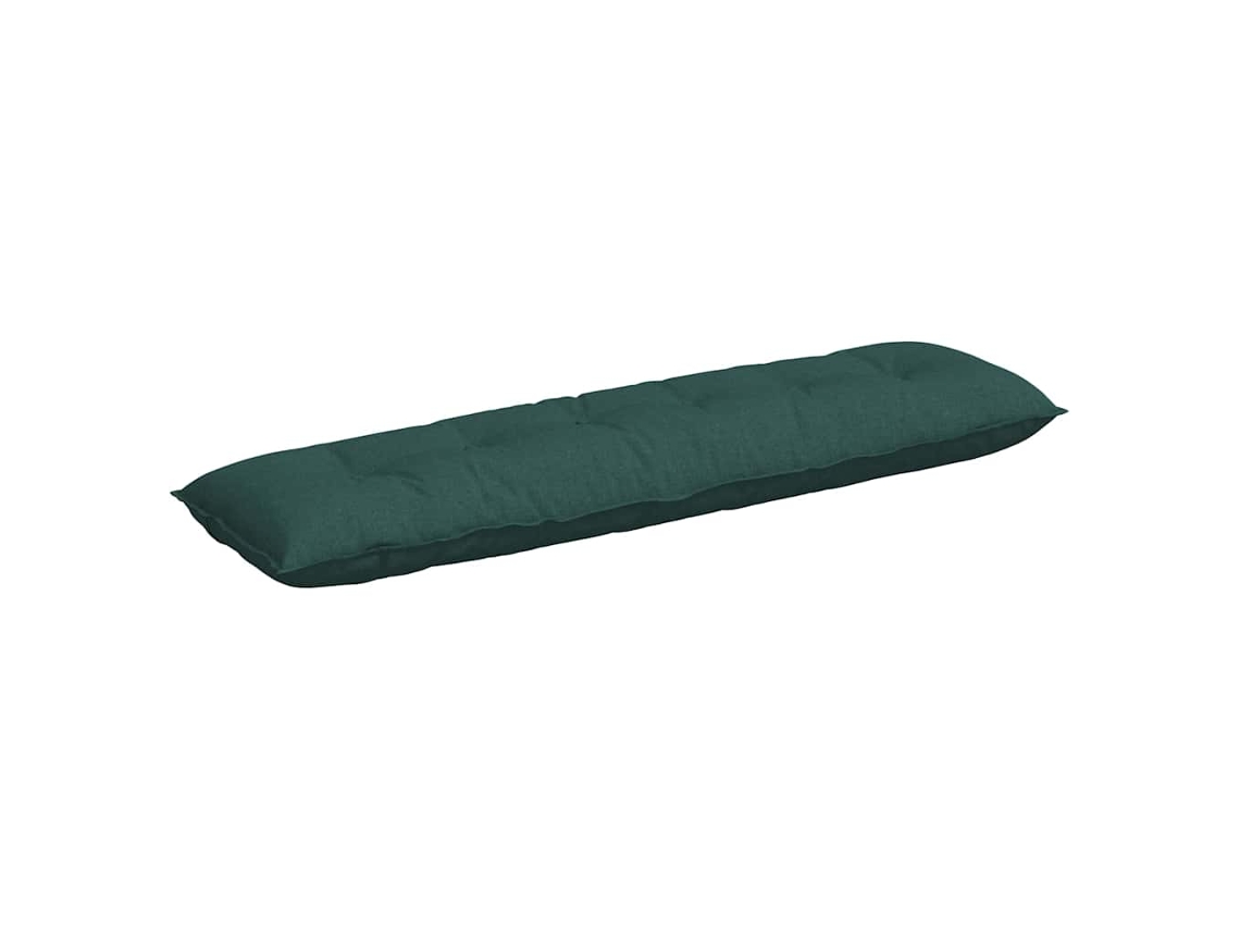 Cojín De Espalda Verde Oscuro 180 X 19 X 50 Cm Tela