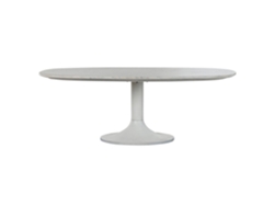Mesa Centro Metal Marmol Blanco 120x70x39cm
