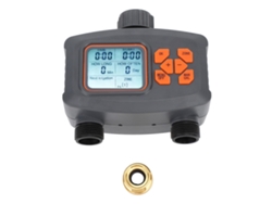 Temporizador De Riego De 2 Zonas Con Adaptador G3/4 A G1/2 Para Jardín Y Agricultura.