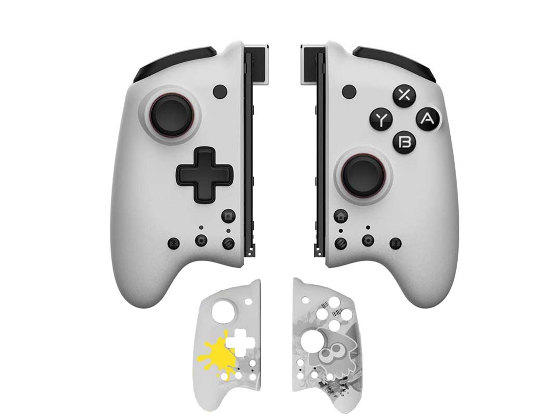 Mando M6 Gemini, joystick izquierdo y derecho con vibración, compatible con Switch OLED, color blanco. Aeuzwr