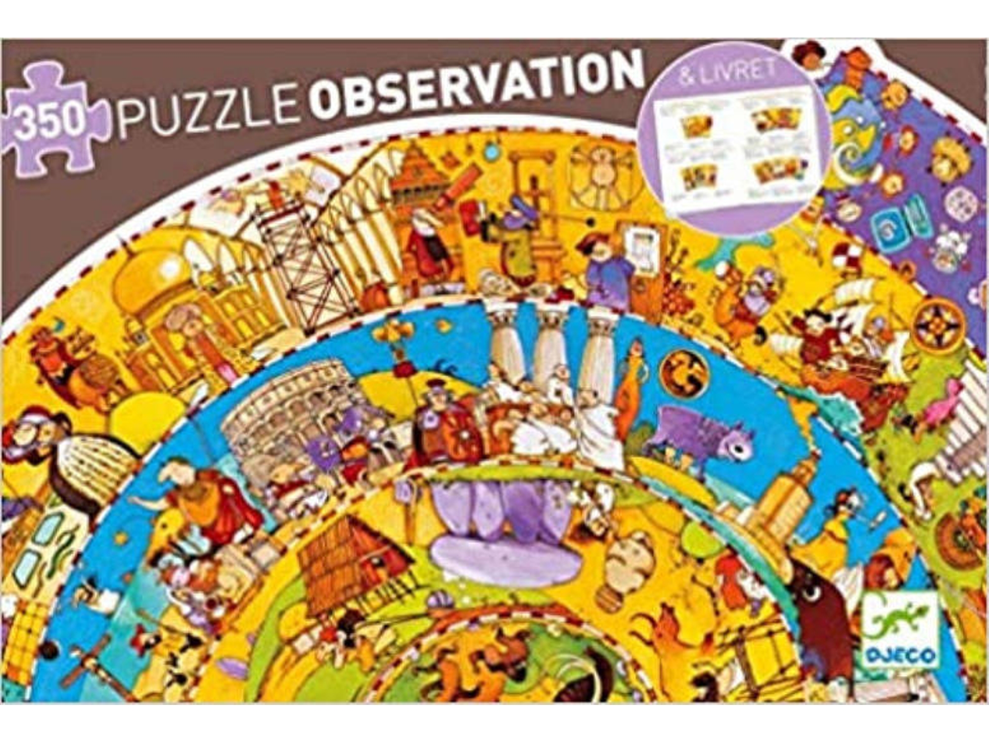 Puzzle DJECO Descubrir Historia (350 piezas)