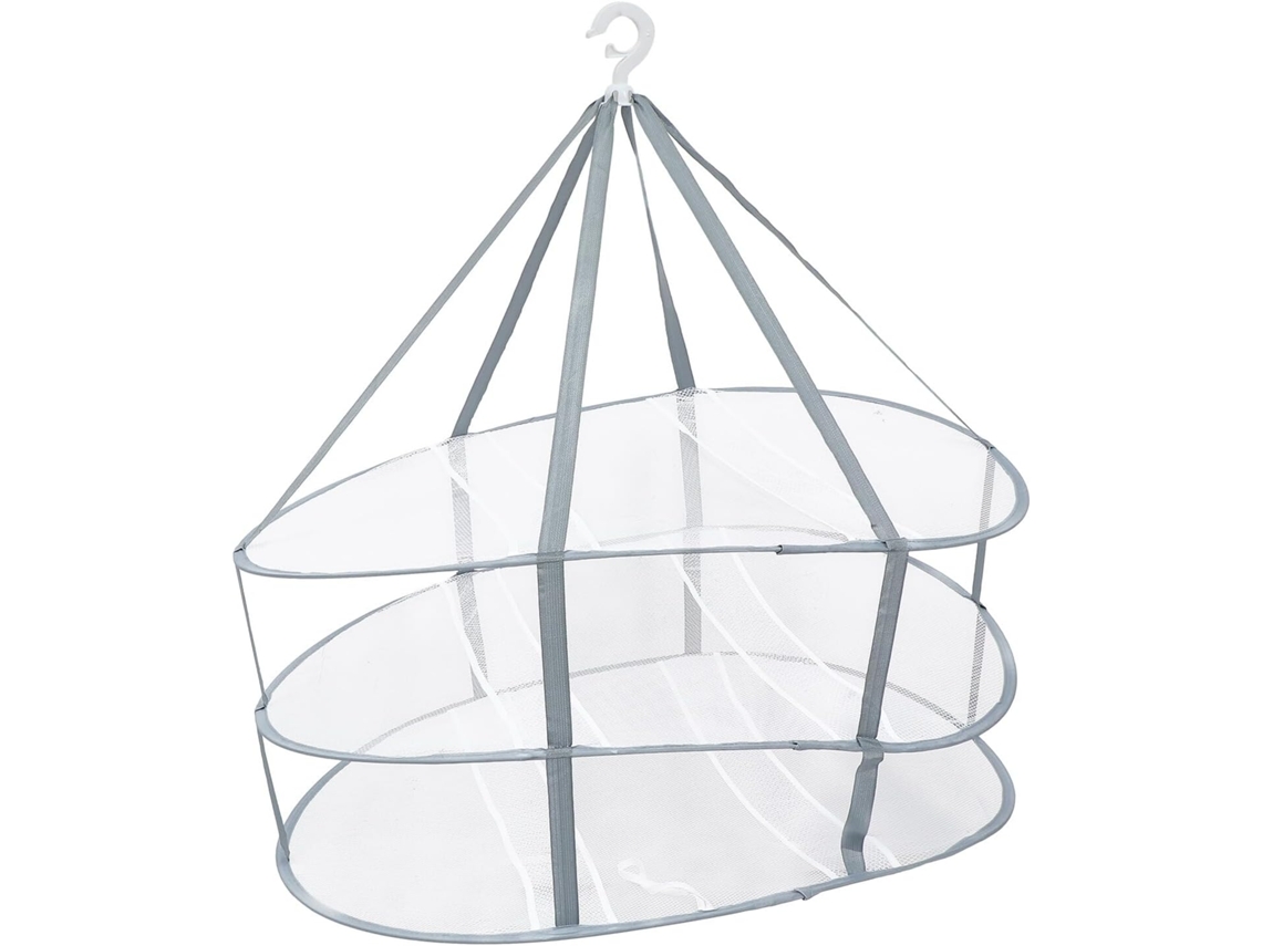 Tendedero plegable Slowmoose con 3 compartimentos, económico para el hogar y el balcón.