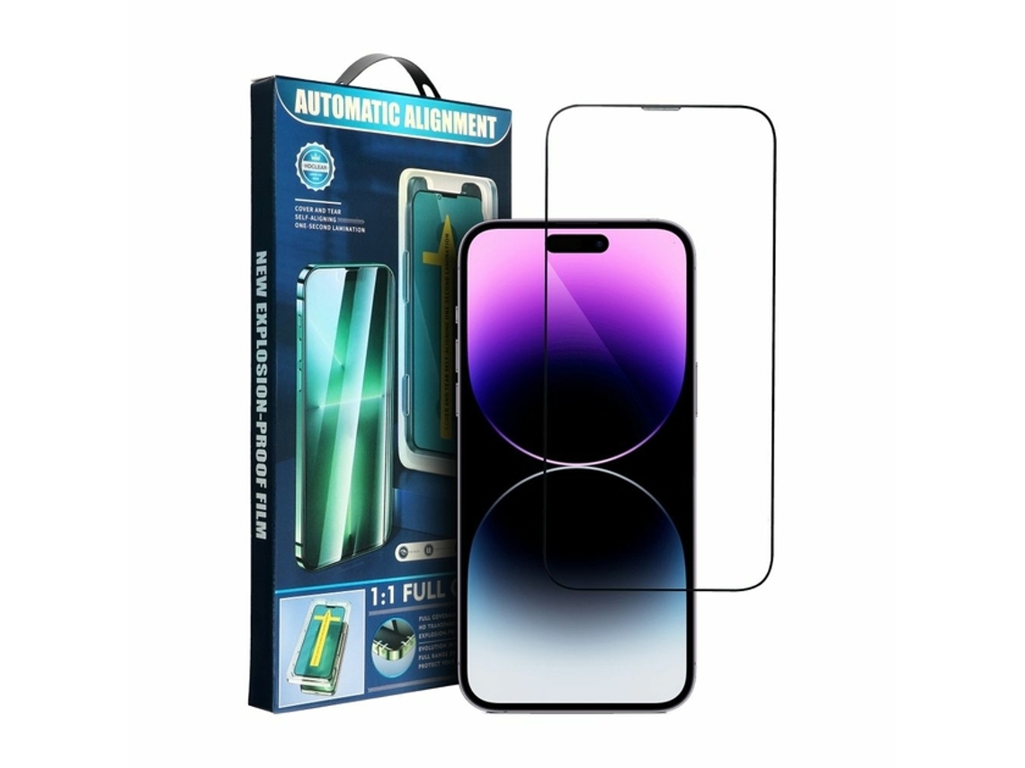 Protector de Pantalla Protector Templado Su para iPhone 13 Negro