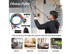 Juego De 11 Piezas De Cadena De Resistencia Para Entrenamiento De Yoga, Para Fortalecer Los Músculos Y Mejorar El Rendimiento Físico, Con Bolsa De Almacenamiento.