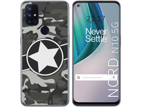 Carcasa OnePlus Nord N10 5G TUMUNDOSMARTPHONE Camuflaje 02 Multicolor