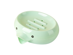 Jabonera Innovadora Con Forma De Pato En 3d Y Desagüe Para Baño - Verde Claro